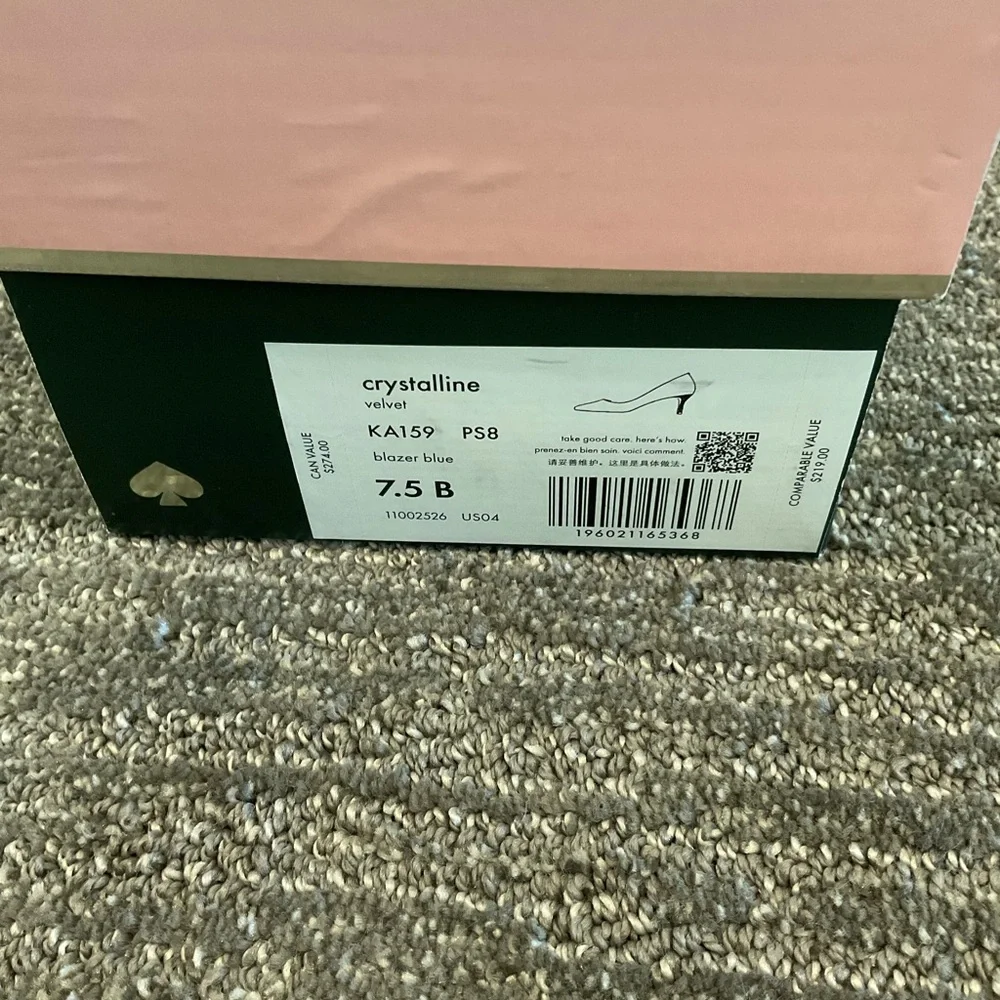 Kate Spade Crystalline Pump - Blue Velvet - Picture 8 of 8